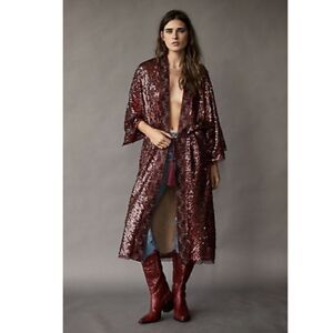New Free People Sequin Embroidered Light Coming